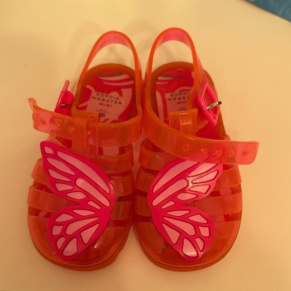 Sophia Webster Kids Sandals with Pink Butterfly Design - Picture 1 of 5